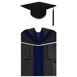 Customized master of Arts in international administration graduation gown, School of education, University of education, black stucco board hat graduation hat, black braid and tassel hat spike master's graduation gown garment factory DA190 Customized master of Arts in international administration graduation gown, School of education, University of education, black stucco board hat graduation hat, black braid and tassel hat spike master's graduation gown garment factory DA190